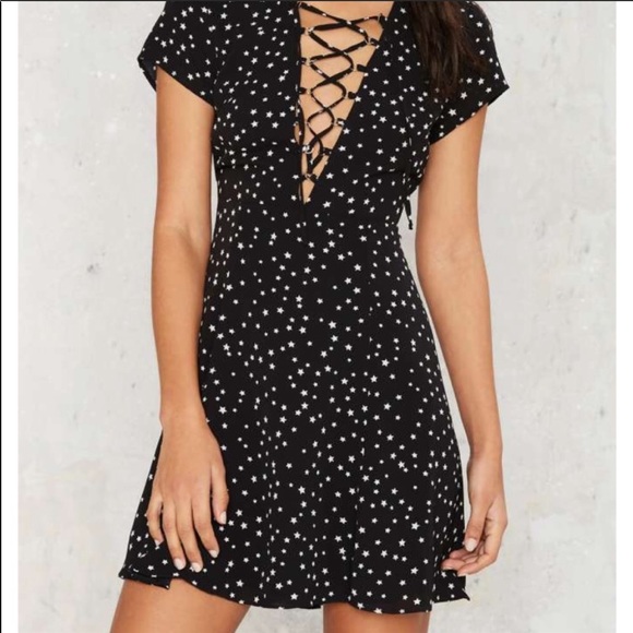 WYLDR Dresses & Skirts - WYLDR Black & White Star Dress Sz LARGE